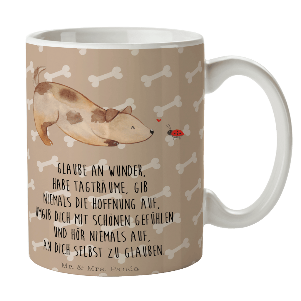 Tasse Hund Marienkäfer Hund, Hunde, Hundespruch, Sprüche, Marienkäfer, Mischling, Mischlinghund Becher, Kaffeetasse, Kaffeebecher, Tee, Frühstück, Büro  Hund, Hundemotiv, Haustier, Hunderasse, Tierliebhaber, Hundebesitzer, Sprüche