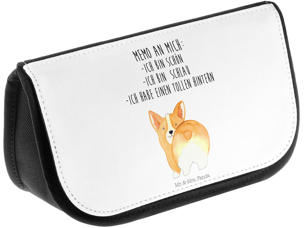 Kosmetiktasche Corgie Po Kosmetikbeutel, Kulturtasche, Kulturbeutel, Schminktasche, Make-Up Tasche, Hund, Hundemotiv, Haustier, Hunderasse, Tierliebhaber, Hundebesitzer, Sprüche, Corgie, Hundeliebe, Motivation, Selbstliebe, Spruch