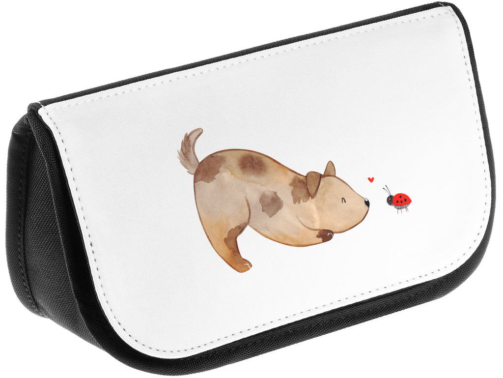 Kosmetiktasche Hund Marienkäfer Kosmetikbeutel, Kulturtasche, Kulturbeutel, Schminktasche, Make-Up Tasche, Hund, Hundemotiv, Haustier, Hunderasse, Tierliebhaber, Hundebesitzer, Sprüche, Hunde, Hundespruch, Marienkäfer, Mischling, Mischlinghund
