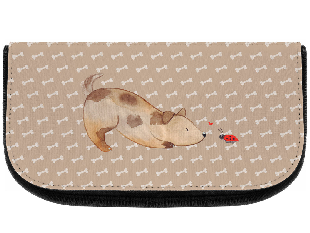 Kosmetiktasche Hund Marienkäfer Kosmetikbeutel, Kulturtasche, Kulturbeutel, Schminktasche, Make-Up Tasche, Hund, Hundemotiv, Haustier, Hunderasse, Tierliebhaber, Hundebesitzer, Sprüche, Hunde, Hundespruch, Marienkäfer, Mischling, Mischlinghund