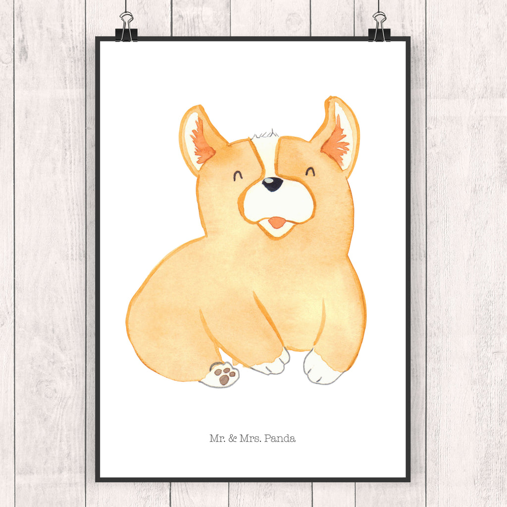 Poster Corgie Poster, Wandposter, Bild, Wanddeko, Küchenposter, Kinderposter, Wanddeko Bild, Raumdekoration, Wanddekoration, Handgemaltes Poster, Mr. & Mrs. Panda Poster, Designposter, Kunstdruck, Posterdruck, Hund, Hundemotiv, Haustier, Hunderasse, Tierliebhaber, Hundebesitzer, Sprüche, Corgie, Welsh Corgie Pembroke, britisch, Motivation, Spruch, Hundespruch, Lebensfreude