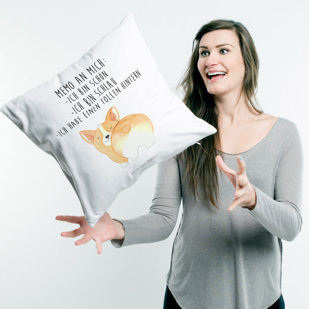 40x40 Kissen Corgie Po Kissenhülle, Kopfkissen, Sofakissen, Dekokissen, Motivkissen, Hund, Hundemotiv, Haustier, Hunderasse, Tierliebhaber, Hundebesitzer, Sprüche, Corgie, Hundeliebe, Motivation, Selbstliebe, Spruch