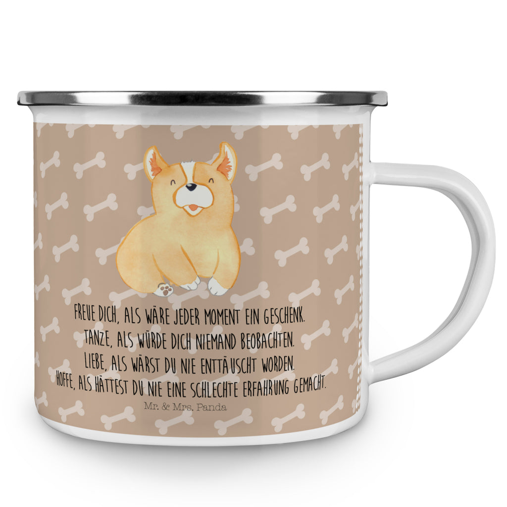 Camping Emaille Tasse Corgie Campingtasse, Trinkbecher, Metalltasse, Outdoor Tasse, Emaille Trinkbecher, Blechtasse Outdoor, Emaille Campingbecher, Edelstahl Trinkbecher, Metalltasse für Camping, Kaffee Blechtasse, Camping Tasse Metall, Hund, Hundemotiv, Haustier, Hunderasse, Tierliebhaber, Hundebesitzer, Sprüche, Corgie, Welsh Corgie Pembroke, britisch, Motivation, Spruch, Hundespruch, Lebensfreude