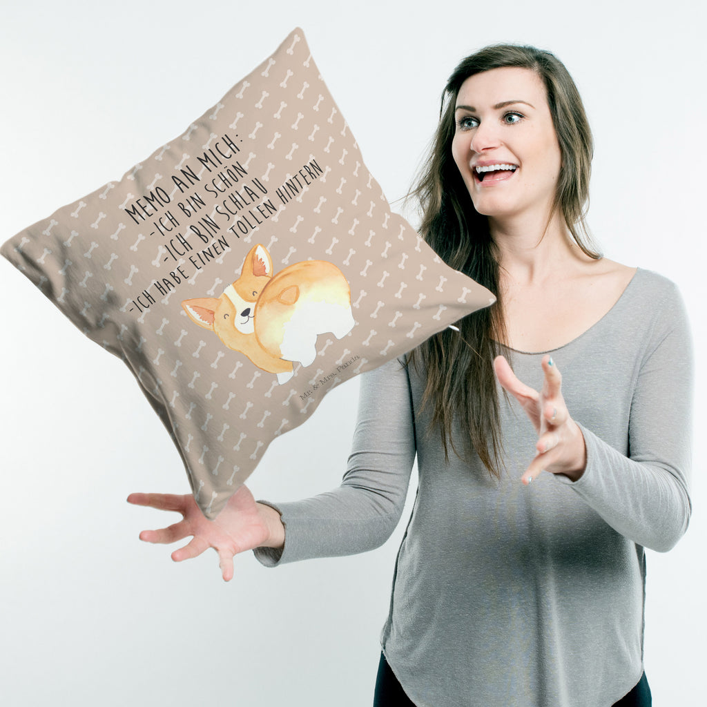 40x40 Kissen Corgie Po Kissenhülle, Kopfkissen, Sofakissen, Dekokissen, Motivkissen, Hund, Hundemotiv, Haustier, Hunderasse, Tierliebhaber, Hundebesitzer, Sprüche, Corgie, Hundeliebe, Motivation, Selbstliebe, Spruch