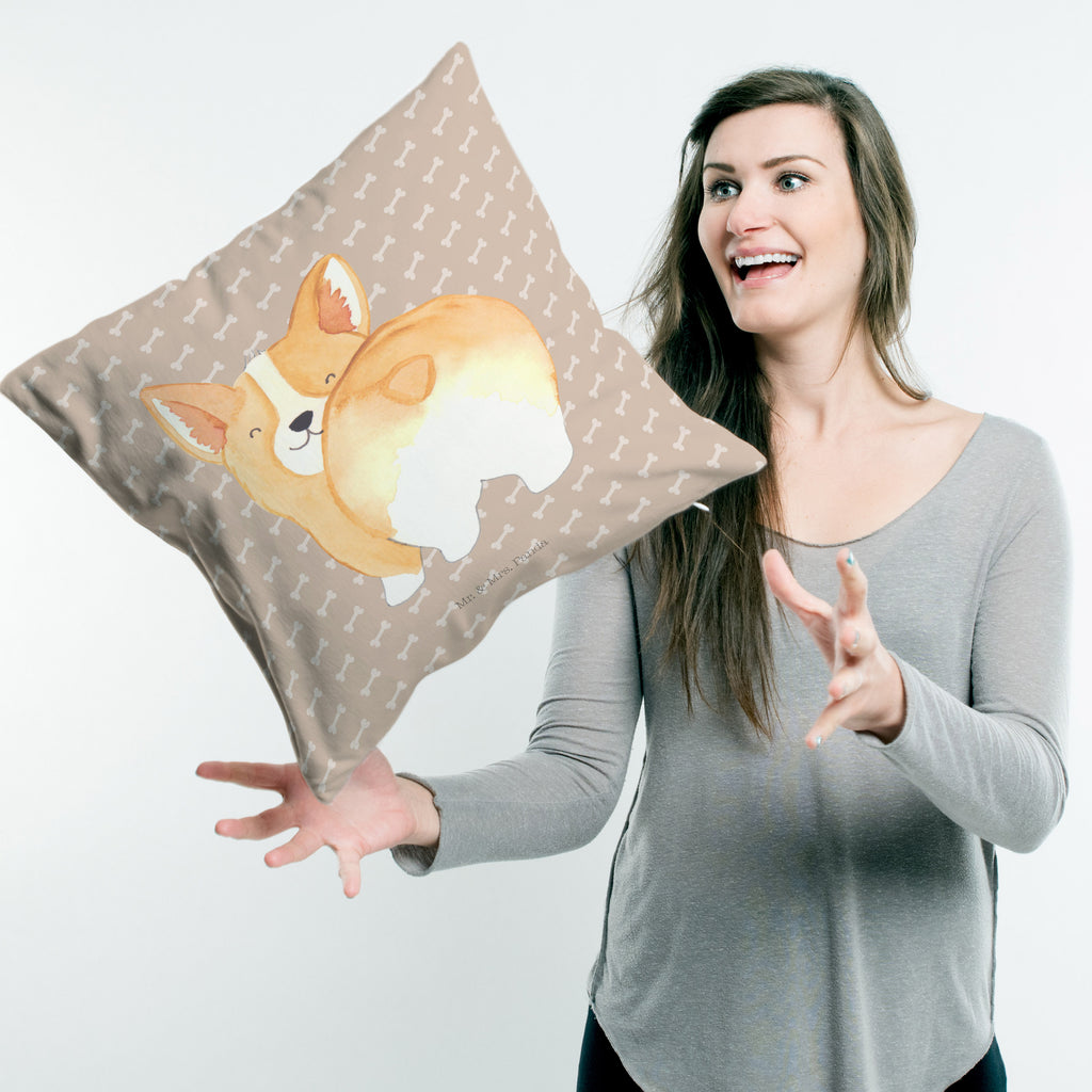 40x40 Kissen Corgie Po Kissenhülle, Kopfkissen, Sofakissen, Dekokissen, Motivkissen, Hund, Hundemotiv, Haustier, Hunderasse, Tierliebhaber, Hundebesitzer, Sprüche, Corgie, Hundeliebe, Motivation, Selbstliebe, Spruch