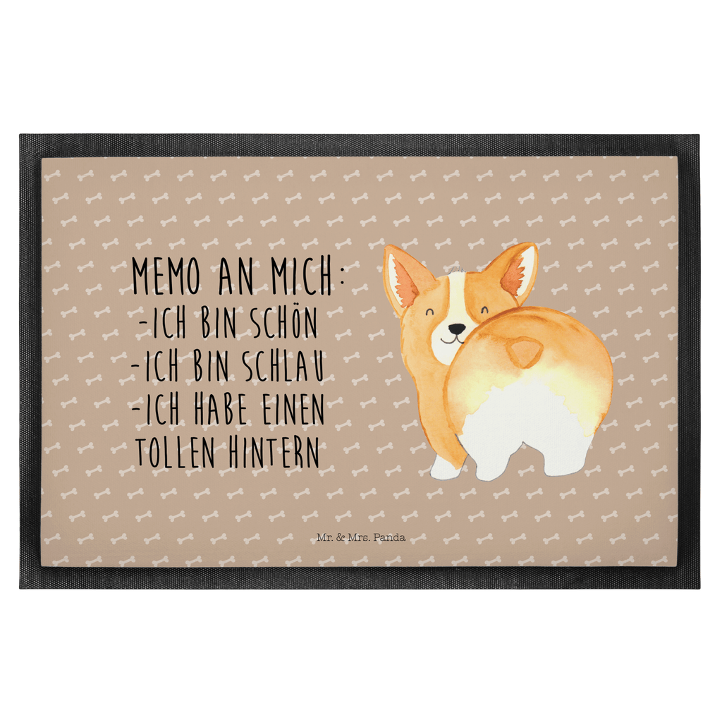 Fußmatte Corgie Po Corgie, Hund, Hundeliebe, Motivation, Selbstliebe, Spruch Türvorleger, Schmutzmatte, Fußabtreter, Matte, Schmutzfänger, Fußabstreifer, Schmutzfangmatte, Türmatte, Motivfußmatte,  Haustürmatte, Vorleger  Hund, Hundemotiv, Haustier, Hunderasse, Tierliebhaber, Hundebesitzer, Sprüche