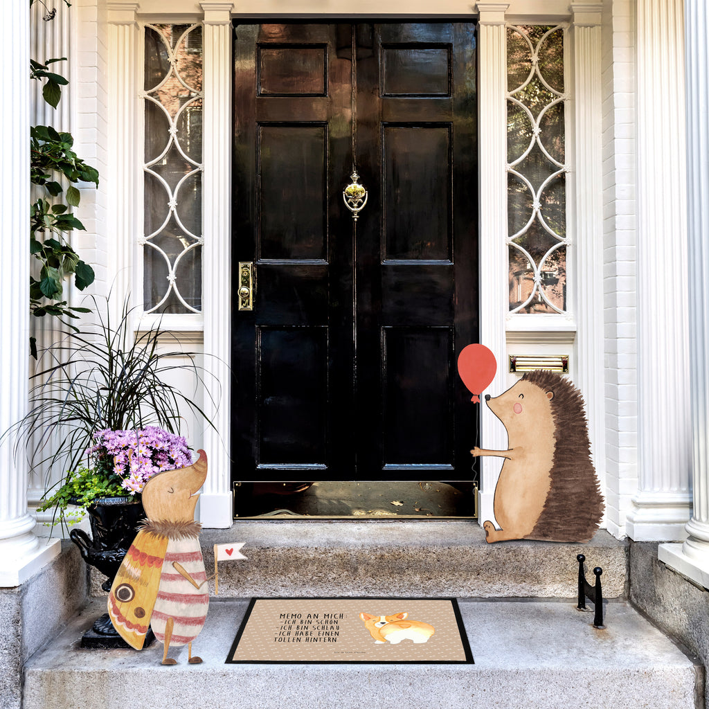 Fußmatte Corgie Po Corgie, Hund, Hundeliebe, Motivation, Selbstliebe, Spruch Türvorleger, Schmutzmatte, Fußabtreter, Matte, Schmutzfänger, Fußabstreifer, Schmutzfangmatte, Türmatte, Motivfußmatte,  Haustürmatte, Vorleger  Hund, Hundemotiv, Haustier, Hunderasse, Tierliebhaber, Hundebesitzer, Sprüche