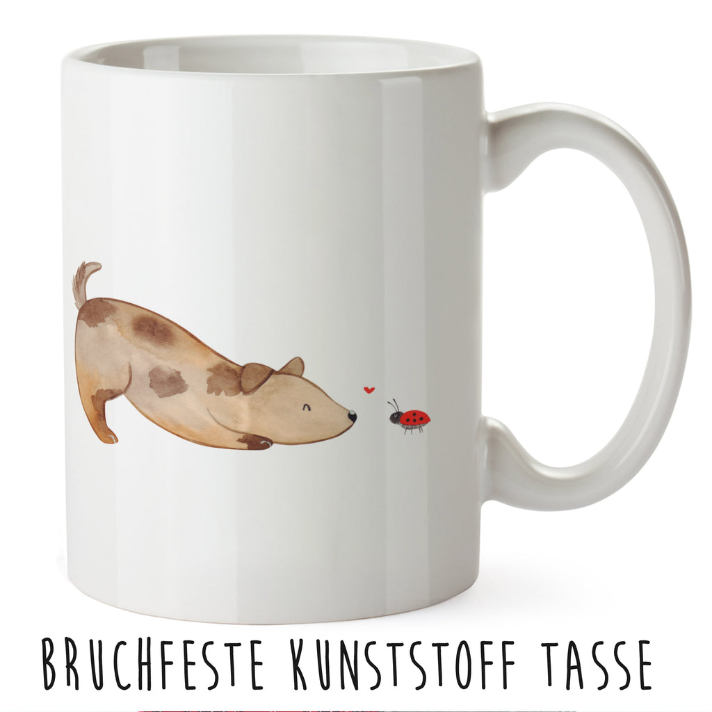 Kindertasse Hund Marienkäfer Kunststoff Tasse, Kindergarten, Tasse, Trinkbecher, Camping Becher, Kaffeetasse, Kunststoffbecher, Kindergartenbecher, Outdoorgeschirr, Kunststoffgeschirr, Reisebecher, Reisetasse, Kinderbecher, Hund, Hundemotiv, Haustier, Hunderasse, Tierliebhaber, Hundebesitzer, Sprüche, Hunde, Hundespruch, Marienkäfer, Mischling, Mischlinghund