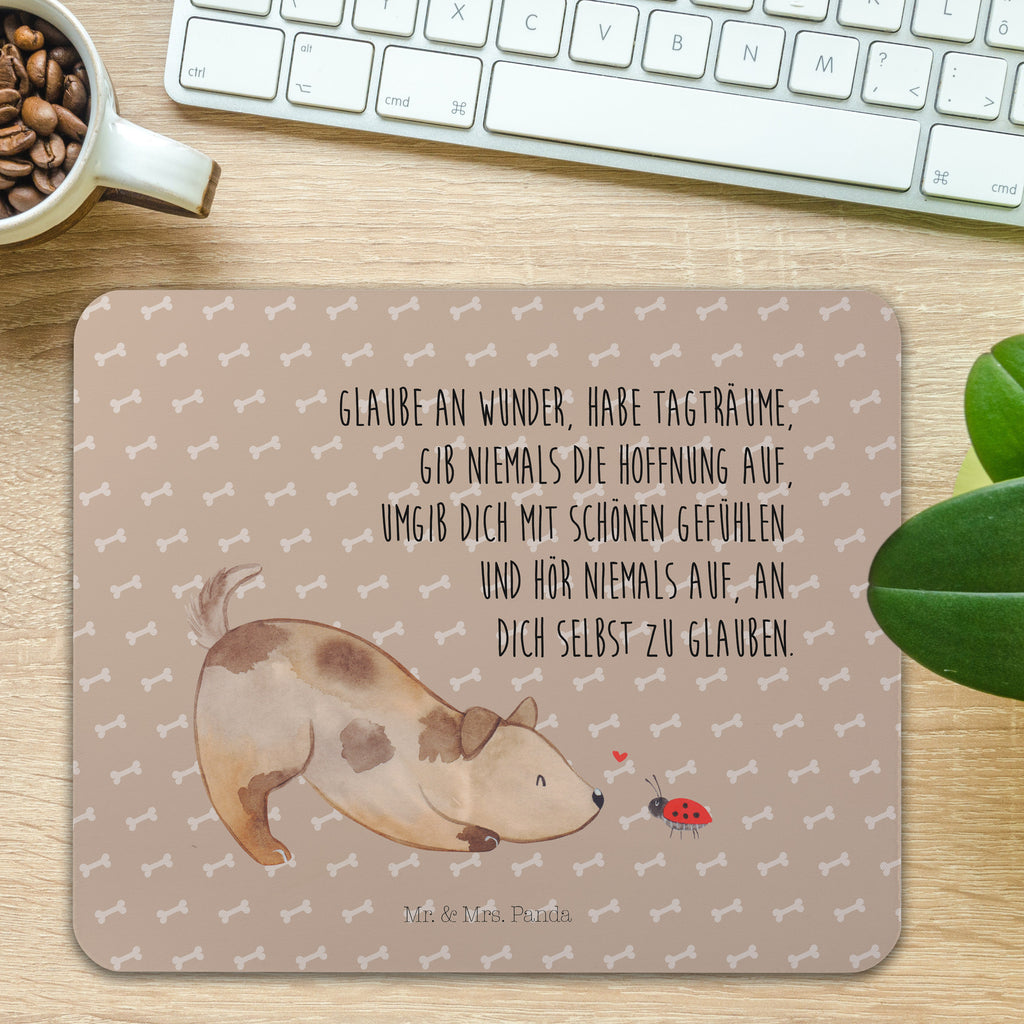 Mauspad Hund Marienkäfer Mousepad, Computer zubehör, Büroausstattung, PC Zubehör, Arbeitszimmer, Mauspad, Einzigartiges Mauspad, Designer Mauspad, Hund, Hundemotiv, Haustier, Hunderasse, Tierliebhaber, Hundebesitzer, Sprüche, Hunde, Hundespruch, Marienkäfer, Mischling, Mischlinghund