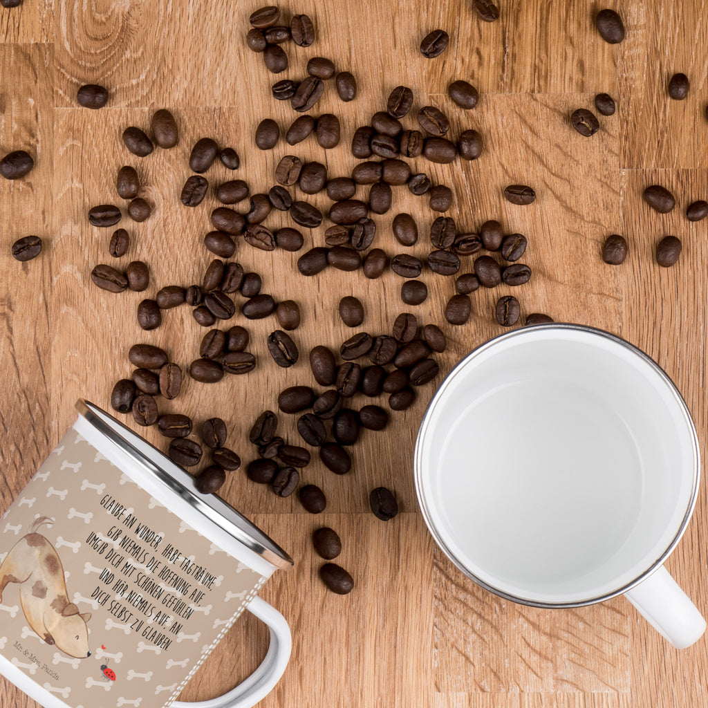 Camping Emaille Tasse Hund Marienkäfer Campingtasse, Trinkbecher, Metalltasse, Outdoor Tasse, Emaille Trinkbecher, Blechtasse Outdoor, Emaille Campingbecher, Edelstahl Trinkbecher, Metalltasse für Camping, Kaffee Blechtasse, Camping Tasse Metall, Hund, Hundemotiv, Haustier, Hunderasse, Tierliebhaber, Hundebesitzer, Sprüche, Hunde, Hundespruch, Marienkäfer, Mischling, Mischlinghund