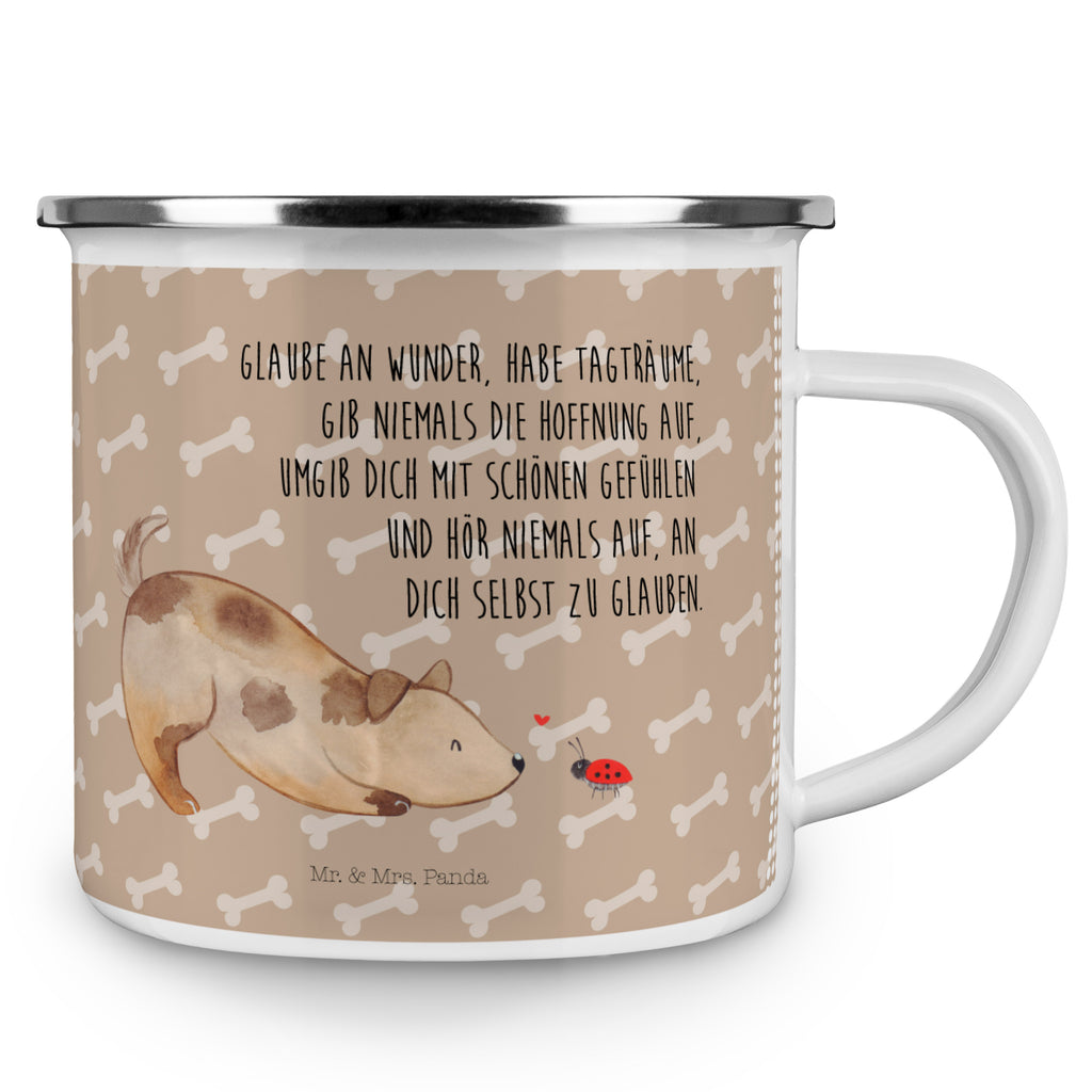 Camping Emaille Tasse Hund Marienkäfer Campingtasse, Trinkbecher, Metalltasse, Outdoor Tasse, Emaille Trinkbecher, Blechtasse Outdoor, Emaille Campingbecher, Edelstahl Trinkbecher, Metalltasse für Camping, Kaffee Blechtasse, Camping Tasse Metall, Hund, Hundemotiv, Haustier, Hunderasse, Tierliebhaber, Hundebesitzer, Sprüche, Hunde, Hundespruch, Marienkäfer, Mischling, Mischlinghund