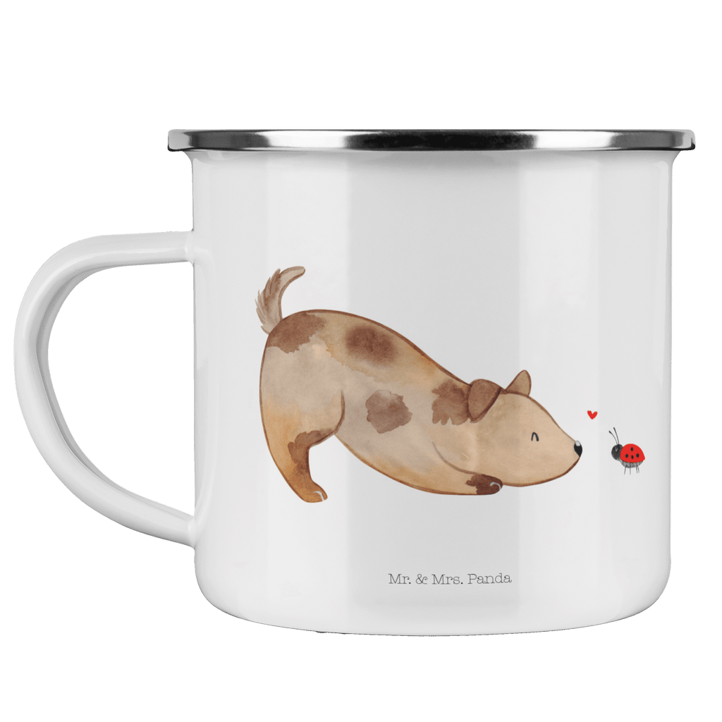 Camping Emaille Tasse Hund Marienkäfer Campingtasse, Trinkbecher, Metalltasse, Outdoor Tasse, Emaille Trinkbecher, Blechtasse Outdoor, Emaille Campingbecher, Edelstahl Trinkbecher, Metalltasse für Camping, Kaffee Blechtasse, Camping Tasse Metall, Hund, Hundemotiv, Haustier, Hunderasse, Tierliebhaber, Hundebesitzer, Sprüche, Hunde, Hundespruch, Marienkäfer, Mischling, Mischlinghund