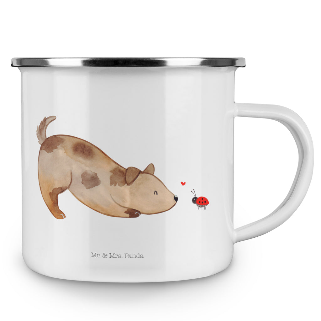 Camping Emaille Tasse Hund Marienkäfer Campingtasse, Trinkbecher, Metalltasse, Outdoor Tasse, Emaille Trinkbecher, Blechtasse Outdoor, Emaille Campingbecher, Edelstahl Trinkbecher, Metalltasse für Camping, Kaffee Blechtasse, Camping Tasse Metall, Hund, Hundemotiv, Haustier, Hunderasse, Tierliebhaber, Hundebesitzer, Sprüche, Hunde, Hundespruch, Marienkäfer, Mischling, Mischlinghund