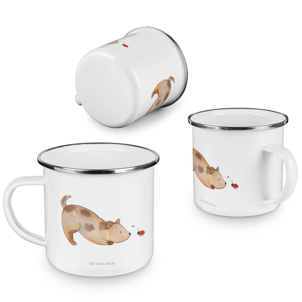 Camping Emaille Tasse Hund Marienkäfer Campingtasse, Trinkbecher, Metalltasse, Outdoor Tasse, Emaille Trinkbecher, Blechtasse Outdoor, Emaille Campingbecher, Edelstahl Trinkbecher, Metalltasse für Camping, Kaffee Blechtasse, Camping Tasse Metall, Hund, Hundemotiv, Haustier, Hunderasse, Tierliebhaber, Hundebesitzer, Sprüche, Hunde, Hundespruch, Marienkäfer, Mischling, Mischlinghund