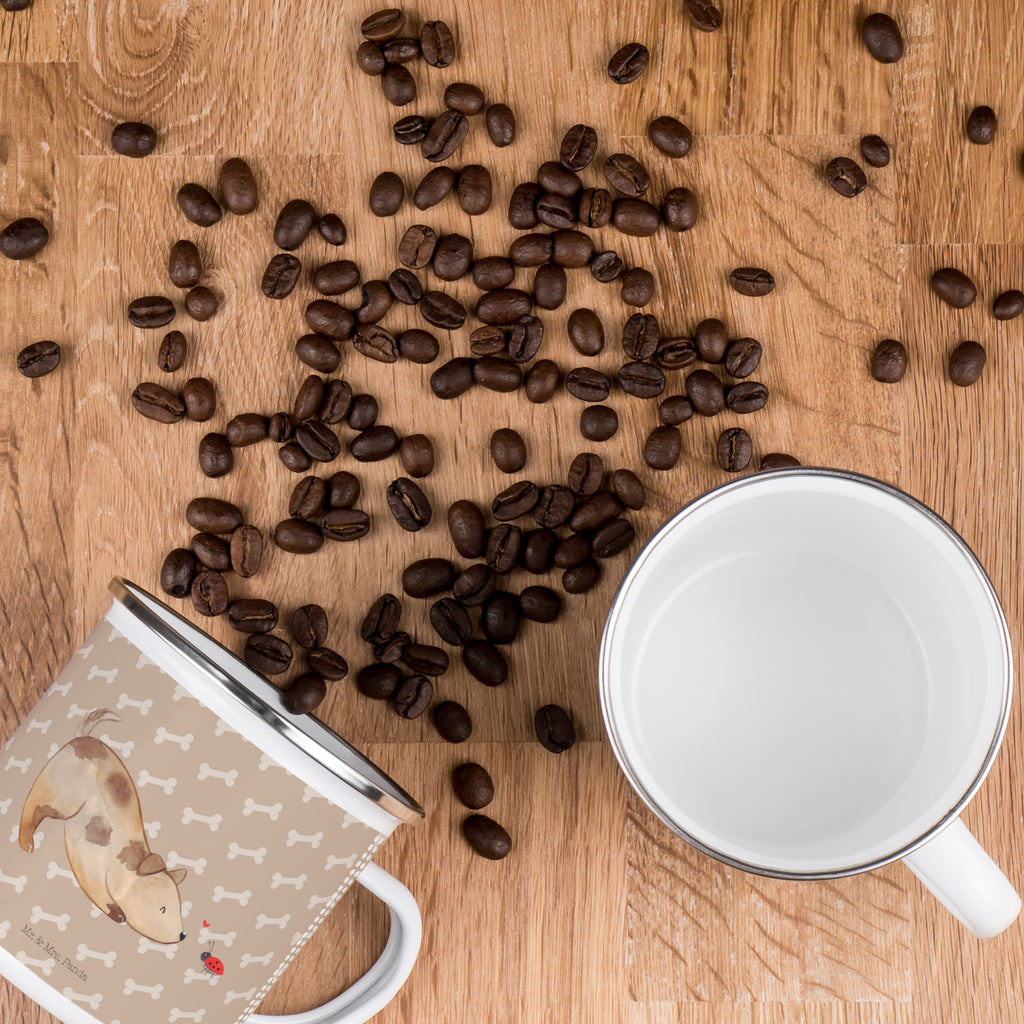 Camping Emaille Tasse Hund Marienkäfer Campingtasse, Trinkbecher, Metalltasse, Outdoor Tasse, Emaille Trinkbecher, Blechtasse Outdoor, Emaille Campingbecher, Edelstahl Trinkbecher, Metalltasse für Camping, Kaffee Blechtasse, Camping Tasse Metall, Hund, Hundemotiv, Haustier, Hunderasse, Tierliebhaber, Hundebesitzer, Sprüche, Hunde, Hundespruch, Marienkäfer, Mischling, Mischlinghund
