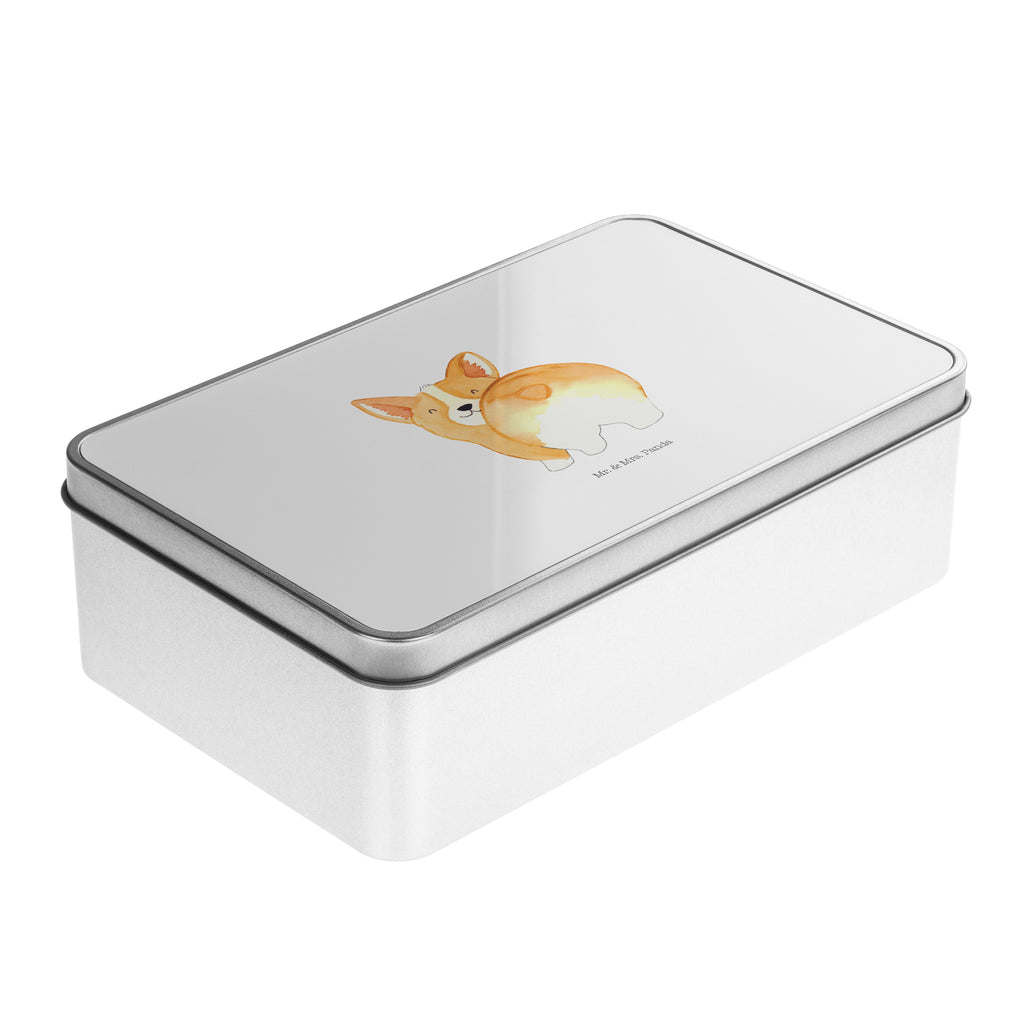 Metalldose rechteckig Corgie Po Blechdose, Metalldose, Blechbox, Container, Keksdose, Vorratsdose, Vorratsbox, Döschen, Versperbox, Vesperdose, Aufbewahrungsdose, Aufbewahrungsbox, Aluminiumdose, Dose, Hund, Hundemotiv, Haustier, Hunderasse, Tierliebhaber, Hundebesitzer, Sprüche, Corgie, Hundeliebe, Motivation, Selbstliebe, Spruch