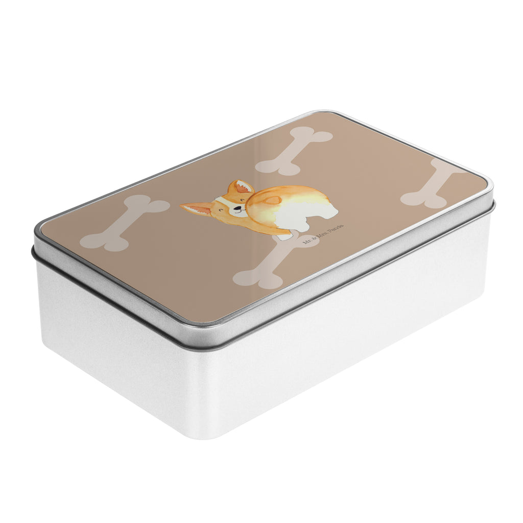 Metalldose rechteckig Corgie Po Blechdose, Metalldose, Blechbox, Container, Keksdose, Vorratsdose, Vorratsbox, Döschen, Versperbox, Vesperdose, Aufbewahrungsdose, Aufbewahrungsbox, Aluminiumdose, Dose, Hund, Hundemotiv, Haustier, Hunderasse, Tierliebhaber, Hundebesitzer, Sprüche, Corgie, Hundeliebe, Motivation, Selbstliebe, Spruch