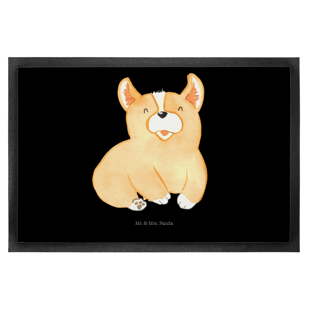 Fußmatte Corgie Corgie, Hund, Welsh Corgie Pembroke, britisch, Motivation, Spruch, Sprüche, Hundespruch, Lebensfreude	 Türvorleger, Schmutzmatte, Fußabtreter, Matte, Schmutzfänger, Fußabstreifer, Schmutzfangmatte, Türmatte, Motivfußmatte,  Haustürmatte, Vorleger  Hund, Hundemotiv, Haustier, Hunderasse, Tierliebhaber, Hundebesitzer, Sprüche