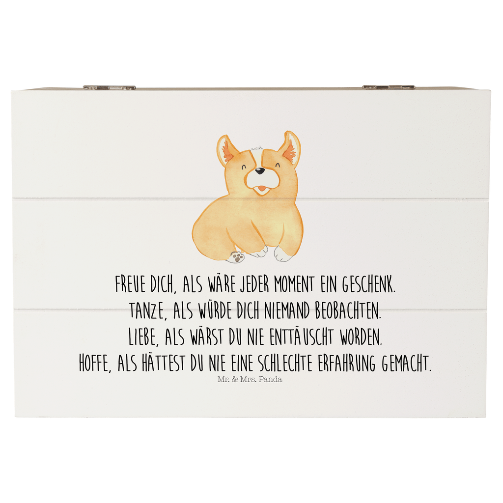 Holzkiste Corgie Holzkiste, Kiste, Schatzkiste, Truhe, Schatulle, XXL, Erinnerungsbox, Erinnerungskiste, Dekokiste, Aufbewahrungsbox, Hund, Hundemotiv, Haustier, Hunderasse, Tierliebhaber, Hundebesitzer, Sprüche, Corgie, Welsh Corgie Pembroke, britisch, Motivation, Spruch, Hundespruch, Lebensfreude