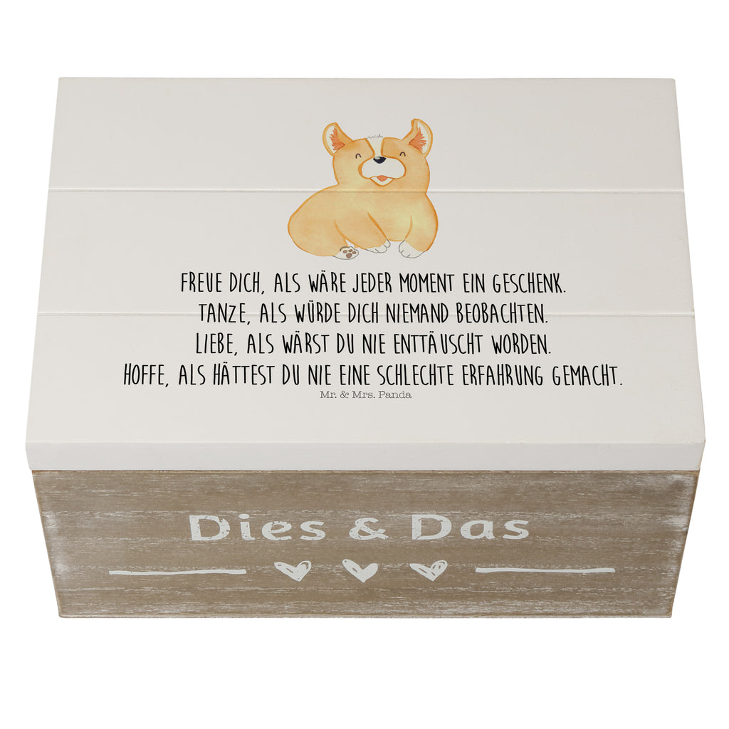 Holzkiste Corgie Holzkiste, Kiste, Schatzkiste, Truhe, Schatulle, XXL, Erinnerungsbox, Erinnerungskiste, Dekokiste, Aufbewahrungsbox, Hund, Hundemotiv, Haustier, Hunderasse, Tierliebhaber, Hundebesitzer, Sprüche, Corgie, Welsh Corgie Pembroke, britisch, Motivation, Spruch, Hundespruch, Lebensfreude