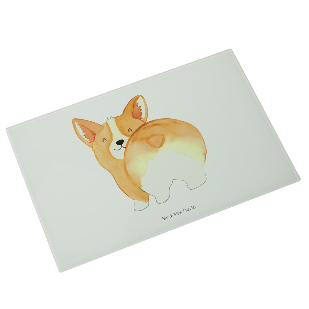 Medium Glas Schneidbrett Corgie Po Glasschneidebrett, Schneidebrett, Hund, Hundemotiv, Haustier, Hunderasse, Tierliebhaber, Hundebesitzer, Sprüche, Corgie, Hundeliebe, Motivation, Selbstliebe, Spruch