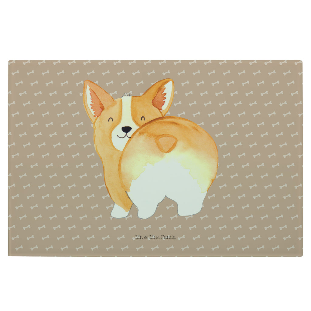 Medium Glas Schneidbrett Corgie Po Glasschneidebrett, Schneidebrett, Hund, Hundemotiv, Haustier, Hunderasse, Tierliebhaber, Hundebesitzer, Sprüche, Corgie, Hundeliebe, Motivation, Selbstliebe, Spruch