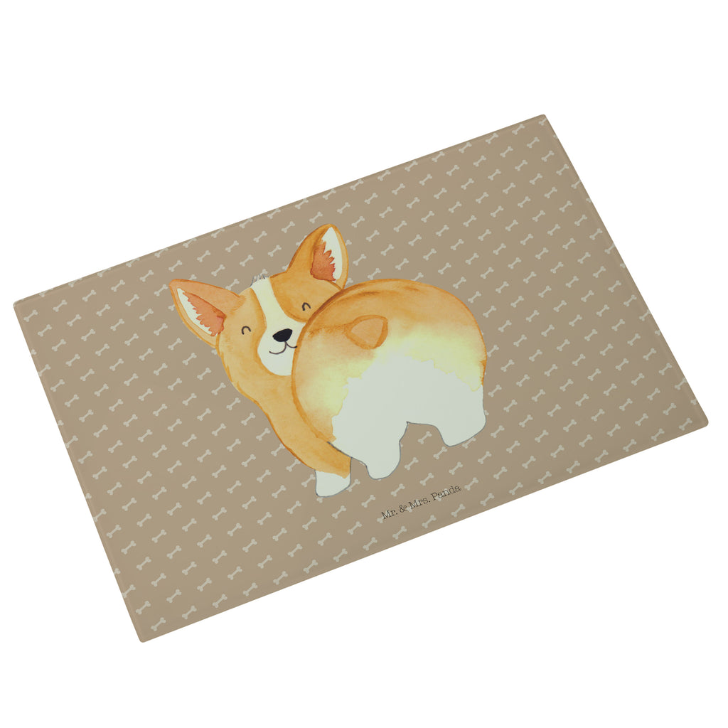 Medium Glas Schneidbrett Corgie Po Glasschneidebrett, Schneidebrett, Hund, Hundemotiv, Haustier, Hunderasse, Tierliebhaber, Hundebesitzer, Sprüche, Corgie, Hundeliebe, Motivation, Selbstliebe, Spruch