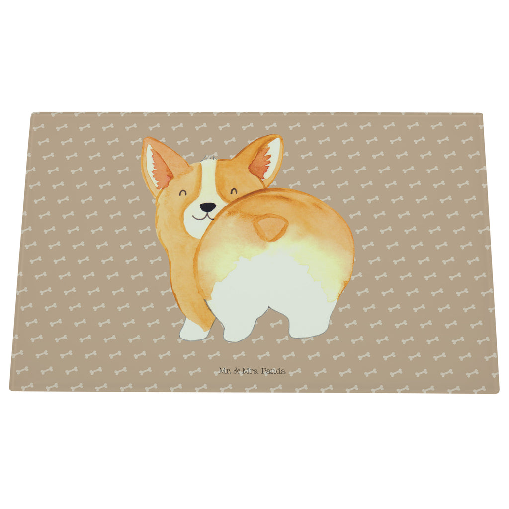 Medium Glas Schneidbrett Corgie Po Glasschneidebrett, Schneidebrett, Hund, Hundemotiv, Haustier, Hunderasse, Tierliebhaber, Hundebesitzer, Sprüche, Corgie, Hundeliebe, Motivation, Selbstliebe, Spruch