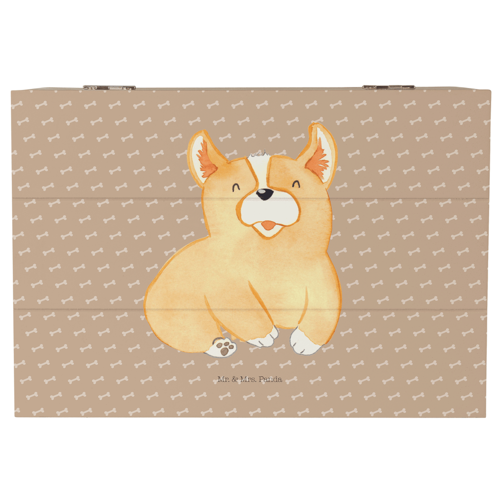 Holzkiste Corgie Holzkiste, Kiste, Schatzkiste, Truhe, Schatulle, XXL, Erinnerungsbox, Erinnerungskiste, Dekokiste, Aufbewahrungsbox, Hund, Hundemotiv, Haustier, Hunderasse, Tierliebhaber, Hundebesitzer, Sprüche, Corgie, Welsh Corgie Pembroke, britisch, Motivation, Spruch, Hundespruch, Lebensfreude