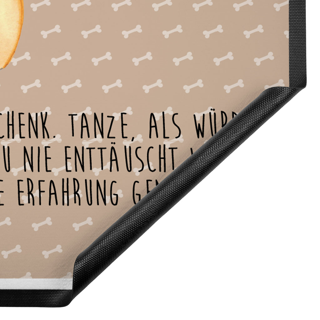 Fußmatte Corgie Corgie, Hund, Welsh Corgie Pembroke, britisch, Motivation, Spruch, Sprüche, Hundespruch, Lebensfreude	 Türvorleger, Schmutzmatte, Fußabtreter, Matte, Schmutzfänger, Fußabstreifer, Schmutzfangmatte, Türmatte, Motivfußmatte,  Haustürmatte, Vorleger  Hund, Hundemotiv, Haustier, Hunderasse, Tierliebhaber, Hundebesitzer, Sprüche