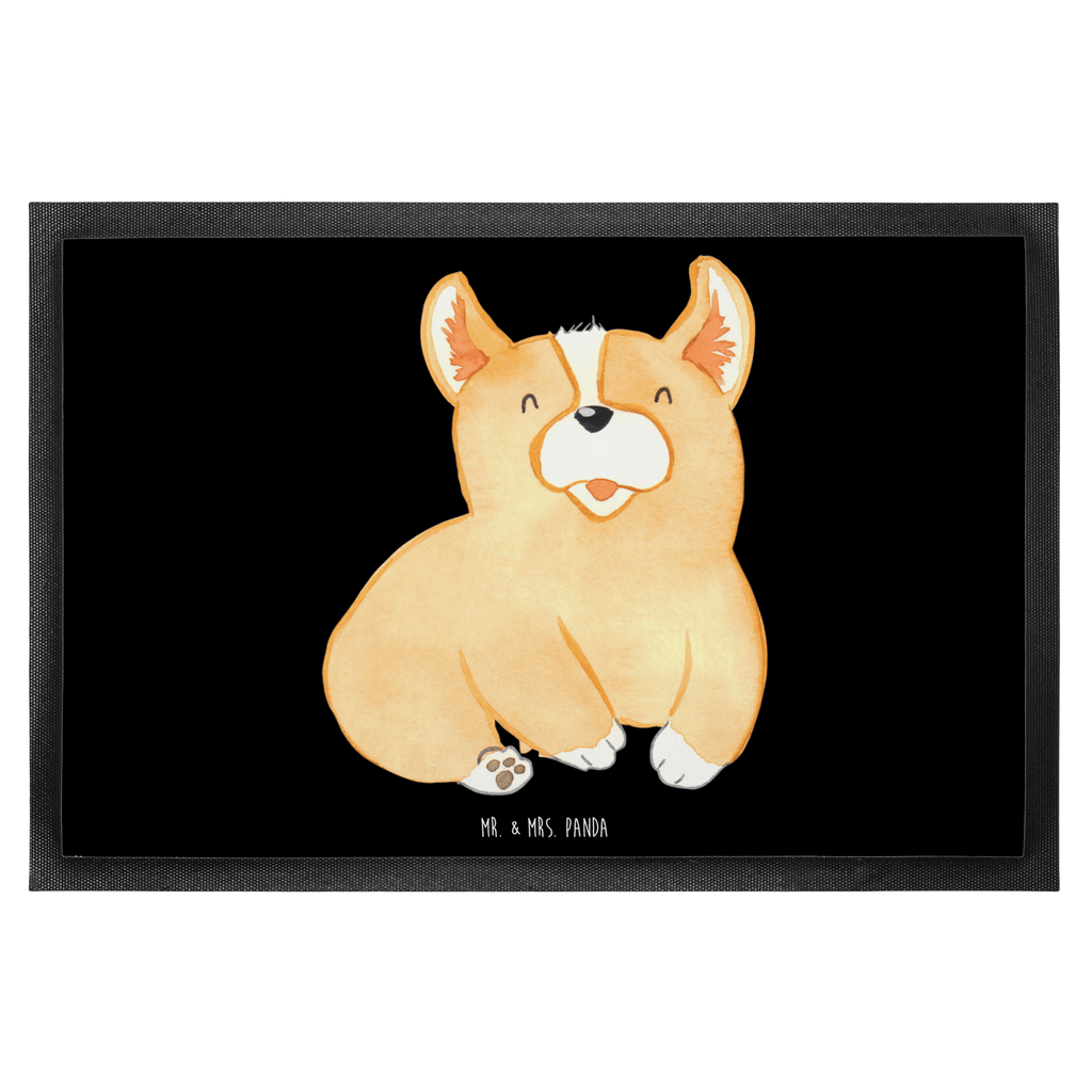 Fußmatte Corgie Corgie, Hund, Welsh Corgie Pembroke, britisch, Motivation, Spruch, Sprüche, Hundespruch, Lebensfreude	 Türvorleger, Schmutzmatte, Fußabtreter, Matte, Schmutzfänger, Fußabstreifer, Schmutzfangmatte, Türmatte, Motivfußmatte,  Haustürmatte, Vorleger  Hund, Hundemotiv, Haustier, Hunderasse, Tierliebhaber, Hundebesitzer, Sprüche