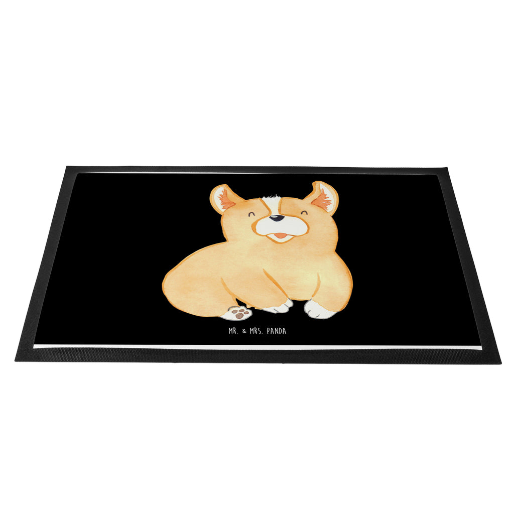 Fußmatte Corgie Corgie, Hund, Welsh Corgie Pembroke, britisch, Motivation, Spruch, Sprüche, Hundespruch, Lebensfreude	 Türvorleger, Schmutzmatte, Fußabtreter, Matte, Schmutzfänger, Fußabstreifer, Schmutzfangmatte, Türmatte, Motivfußmatte,  Haustürmatte, Vorleger  Hund, Hundemotiv, Haustier, Hunderasse, Tierliebhaber, Hundebesitzer, Sprüche