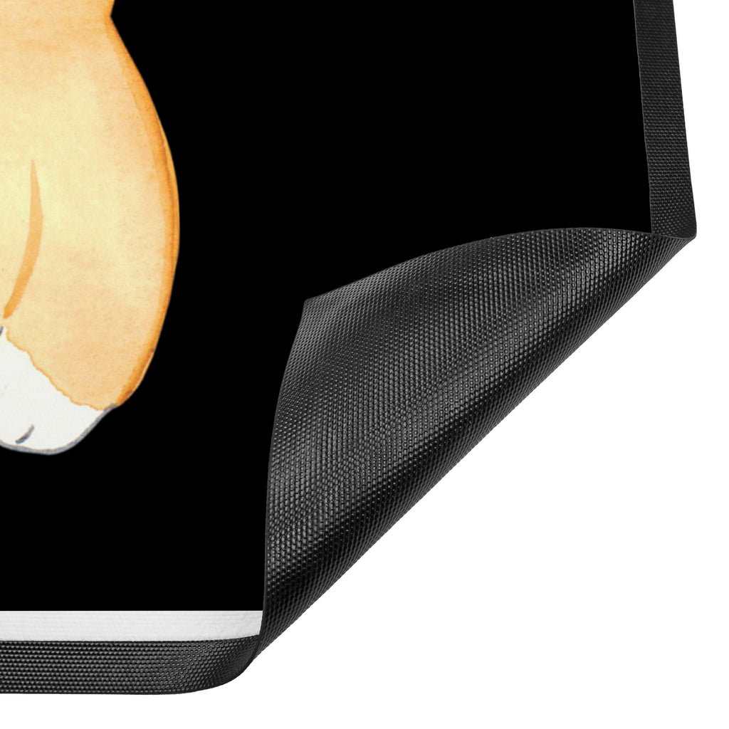 Fußmatte Corgie Corgie, Hund, Welsh Corgie Pembroke, britisch, Motivation, Spruch, Sprüche, Hundespruch, Lebensfreude	 Türvorleger, Schmutzmatte, Fußabtreter, Matte, Schmutzfänger, Fußabstreifer, Schmutzfangmatte, Türmatte, Motivfußmatte,  Haustürmatte, Vorleger  Hund, Hundemotiv, Haustier, Hunderasse, Tierliebhaber, Hundebesitzer, Sprüche