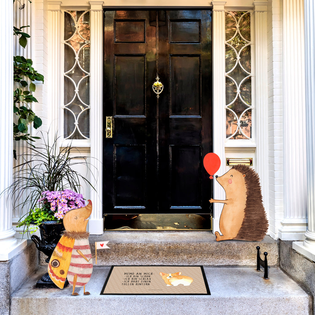 Fußmatte Corgie Po Corgie, Hund, Hundeliebe, Motivation, Selbstliebe, Spruch Türvorleger, Schmutzmatte, Fußabtreter, Matte, Schmutzfänger, Fußabstreifer, Schmutzfangmatte, Türmatte, Motivfußmatte,  Haustürmatte, Vorleger  Hund, Hundemotiv, Haustier, Hunderasse, Tierliebhaber, Hundebesitzer, Sprüche