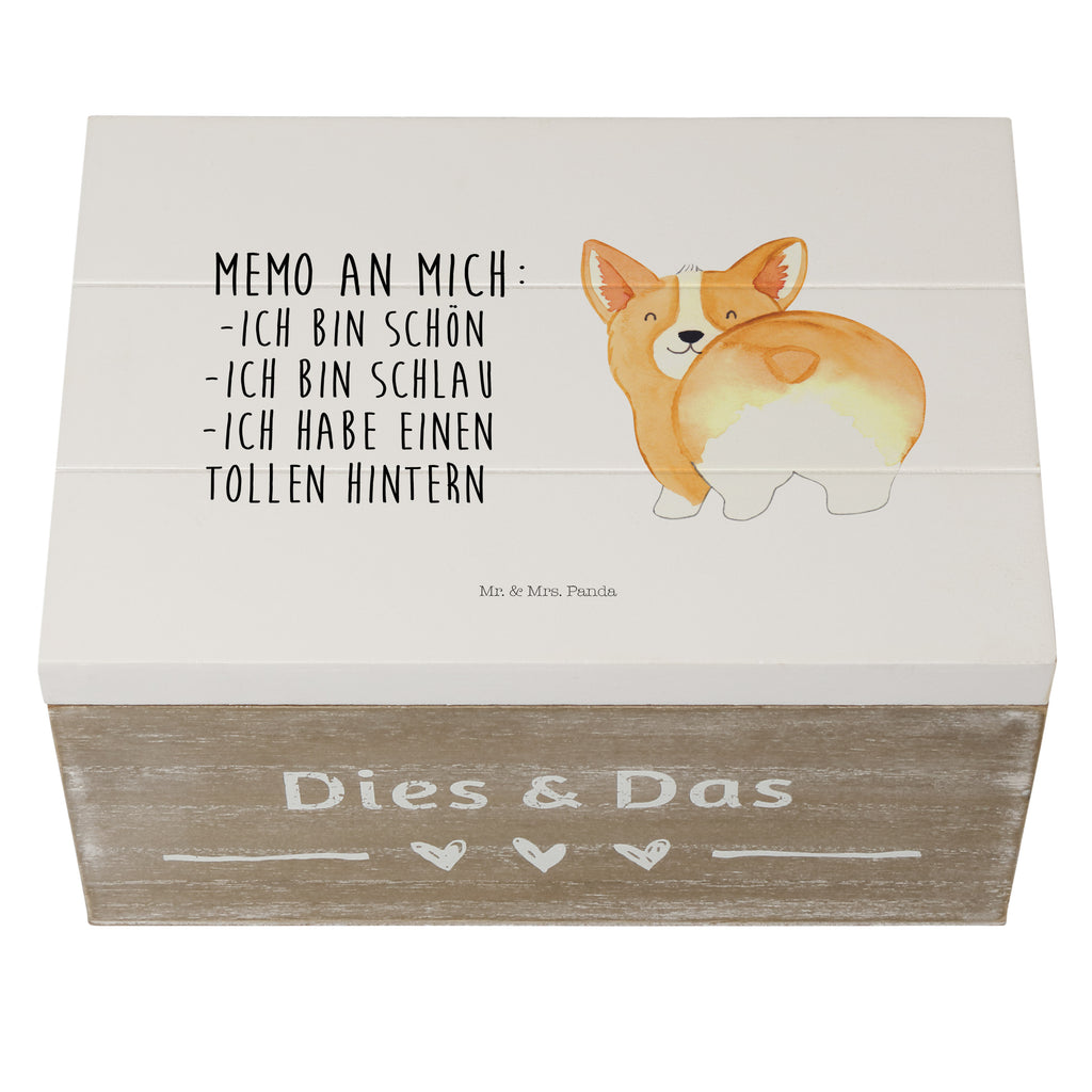 Holzkiste Corgie Po Holzkiste, Kiste, Schatzkiste, Truhe, Schatulle, XXL, Erinnerungsbox, Erinnerungskiste, Dekokiste, Aufbewahrungsbox, Hund, Hundemotiv, Haustier, Hunderasse, Tierliebhaber, Hundebesitzer, Sprüche, Corgie, Hundeliebe, Motivation, Selbstliebe, Spruch