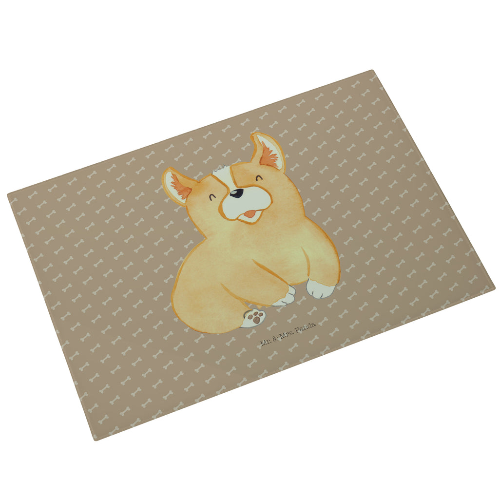 XL Glas Schneidbrett Corgie Glasschneidebrett, Schneidebrett, Frühstücksbrett, Küche, Hund, Hundemotiv, Haustier, Hunderasse, Tierliebhaber, Hundebesitzer, Sprüche, Corgie, Welsh Corgie Pembroke, britisch, Motivation, Spruch, Hundespruch, Lebensfreude