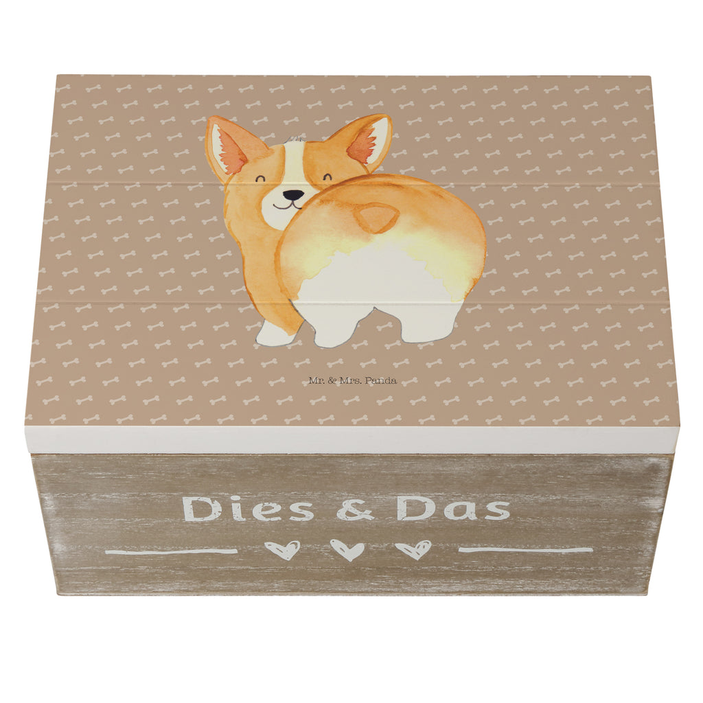 Holzkiste Corgie Po Holzkiste, Kiste, Schatzkiste, Truhe, Schatulle, XXL, Erinnerungsbox, Erinnerungskiste, Dekokiste, Aufbewahrungsbox, Hund, Hundemotiv, Haustier, Hunderasse, Tierliebhaber, Hundebesitzer, Sprüche, Corgie, Hundeliebe, Motivation, Selbstliebe, Spruch