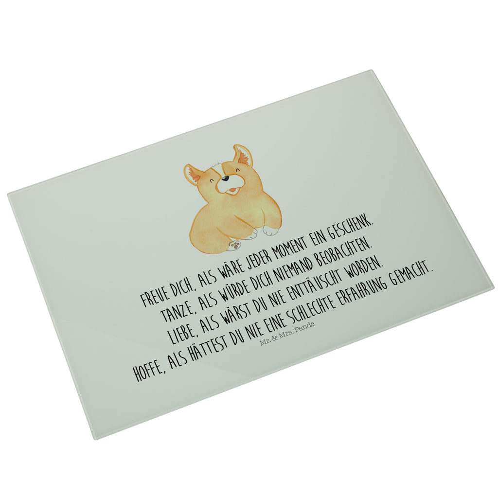 XL Glas Schneidbrett Corgie Glasschneidebrett, Schneidebrett, Frühstücksbrett, Küche, Hund, Hundemotiv, Haustier, Hunderasse, Tierliebhaber, Hundebesitzer, Sprüche, Corgie, Welsh Corgie Pembroke, britisch, Motivation, Spruch, Hundespruch, Lebensfreude