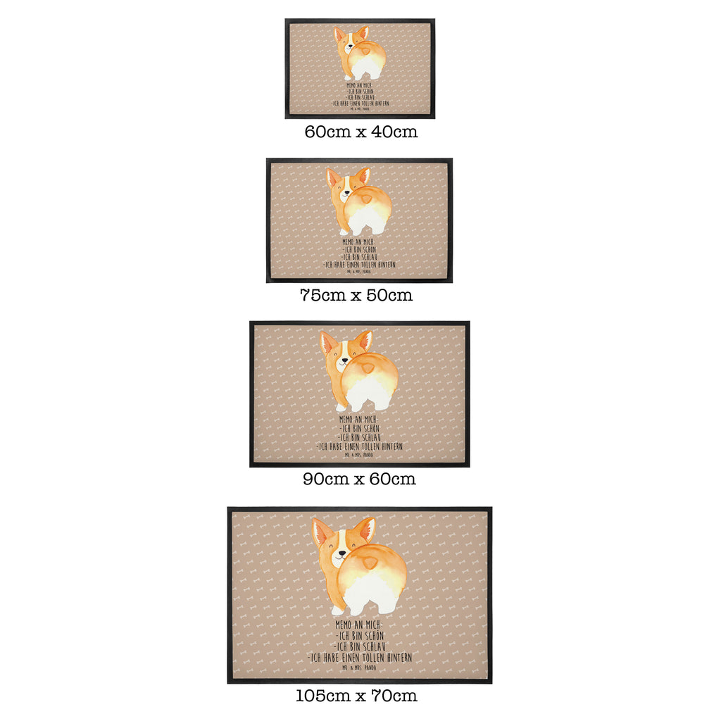 Fußmatte Corgie Po Corgie, Hund, Hundeliebe, Motivation, Selbstliebe, Spruch Türvorleger, Schmutzmatte, Fußabtreter, Matte, Schmutzfänger, Fußabstreifer, Schmutzfangmatte, Türmatte, Motivfußmatte,  Haustürmatte, Vorleger  Hund, Hundemotiv, Haustier, Hunderasse, Tierliebhaber, Hundebesitzer, Sprüche