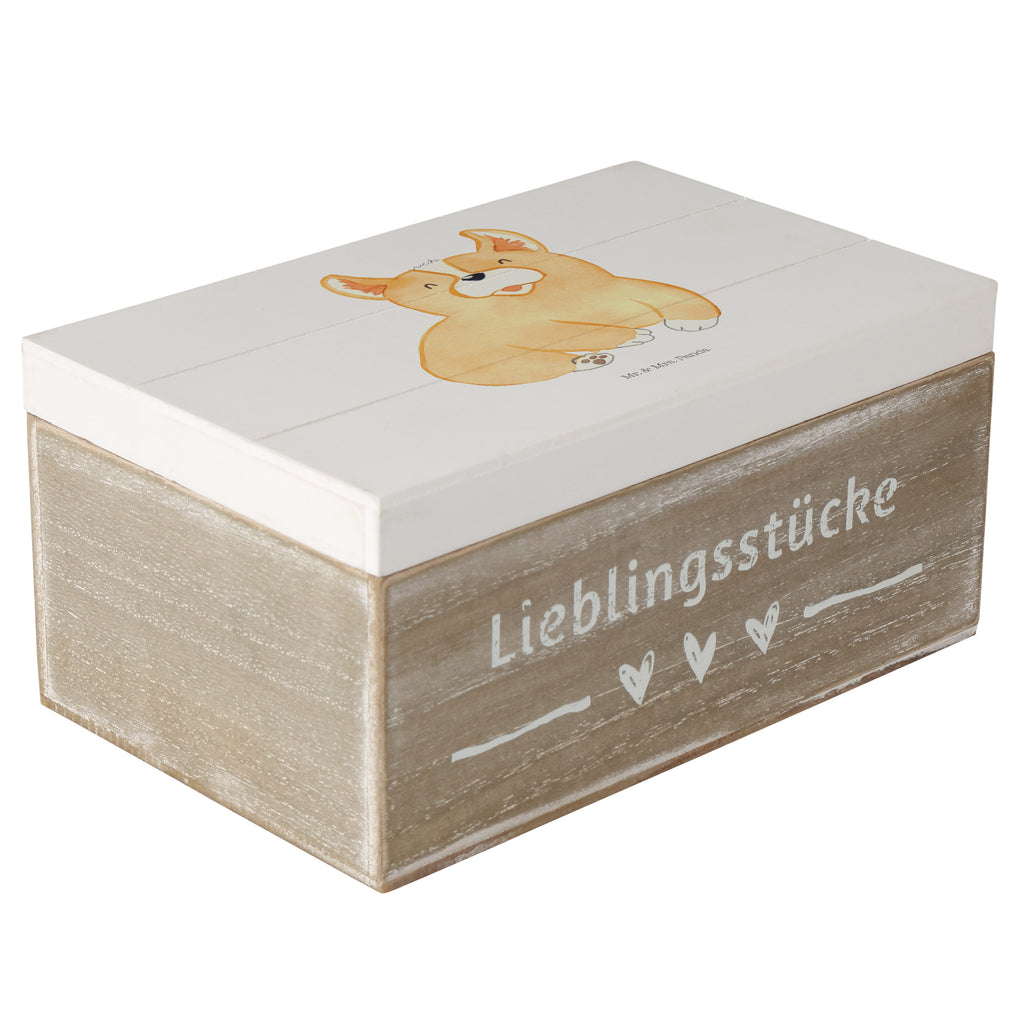Holzkiste Corgie Holzkiste, Kiste, Schatzkiste, Truhe, Schatulle, XXL, Erinnerungsbox, Erinnerungskiste, Dekokiste, Aufbewahrungsbox, Hund, Hundemotiv, Haustier, Hunderasse, Tierliebhaber, Hundebesitzer, Sprüche, Corgie, Welsh Corgie Pembroke, britisch, Motivation, Spruch, Hundespruch, Lebensfreude