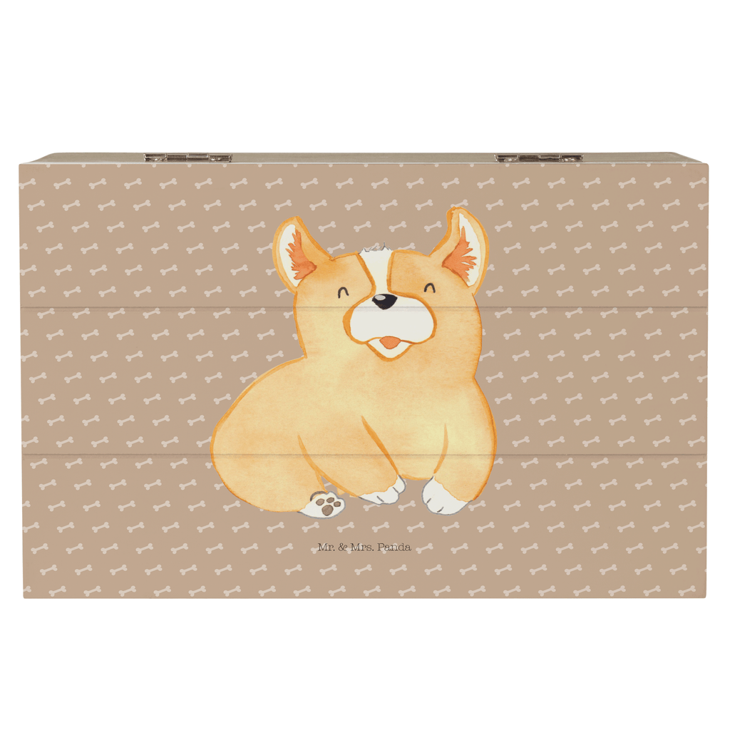 Holzkiste Corgie Holzkiste, Kiste, Schatzkiste, Truhe, Schatulle, XXL, Erinnerungsbox, Erinnerungskiste, Dekokiste, Aufbewahrungsbox, Hund, Hundemotiv, Haustier, Hunderasse, Tierliebhaber, Hundebesitzer, Sprüche, Corgie, Welsh Corgie Pembroke, britisch, Motivation, Spruch, Hundespruch, Lebensfreude