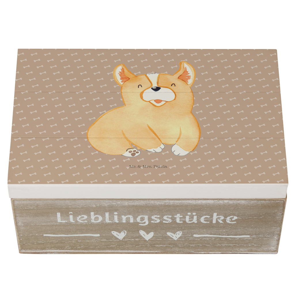 Holzkiste Corgie Holzkiste, Kiste, Schatzkiste, Truhe, Schatulle, XXL, Erinnerungsbox, Erinnerungskiste, Dekokiste, Aufbewahrungsbox, Hund, Hundemotiv, Haustier, Hunderasse, Tierliebhaber, Hundebesitzer, Sprüche, Corgie, Welsh Corgie Pembroke, britisch, Motivation, Spruch, Hundespruch, Lebensfreude