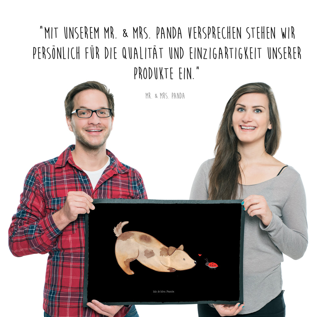 Fußmatte Hund Marienkäfer Hund, Hunde, Hundespruch, Sprüche, Marienkäfer, Mischling, Mischlinghund Türvorleger, Schmutzmatte, Fußabtreter, Matte, Schmutzfänger, Fußabstreifer, Schmutzfangmatte, Türmatte, Motivfußmatte,  Haustürmatte, Vorleger  Hund, Hundemotiv, Haustier, Hunderasse, Tierliebhaber, Hundebesitzer, Sprüche