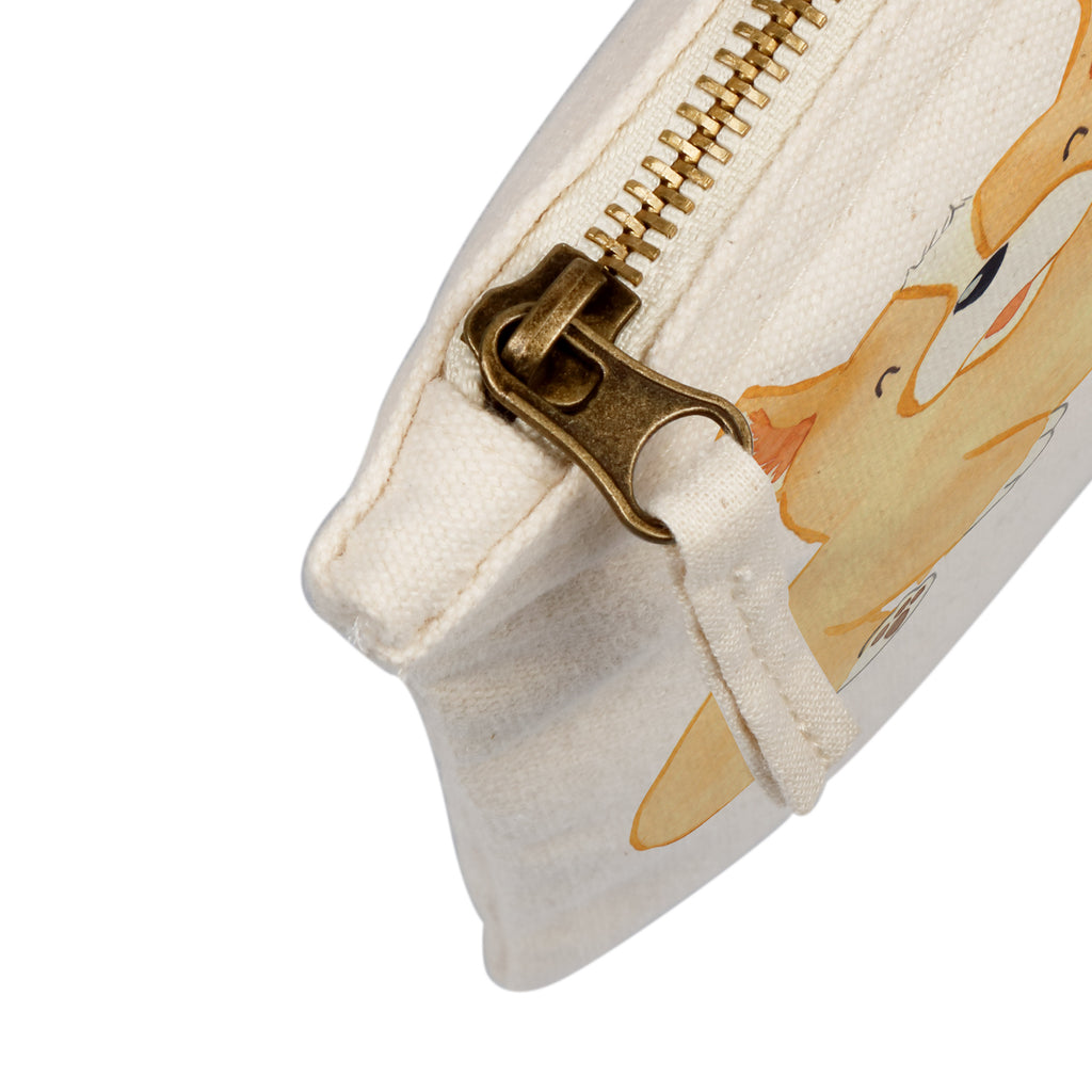 Schminktasche Corgie Schminktasche, Kosmetiktasche, Kosmetikbeutel, Stiftemäppchen, Etui, Federmappe, Makeup, XXL, Schminketui, Kosmetiketui, Schlamperetui, Hund, Hundemotiv, Haustier, Hunderasse, Tierliebhaber, Hundebesitzer, Sprüche, Corgie, Welsh Corgie Pembroke, britisch, Motivation, Spruch, Hundespruch, Lebensfreude