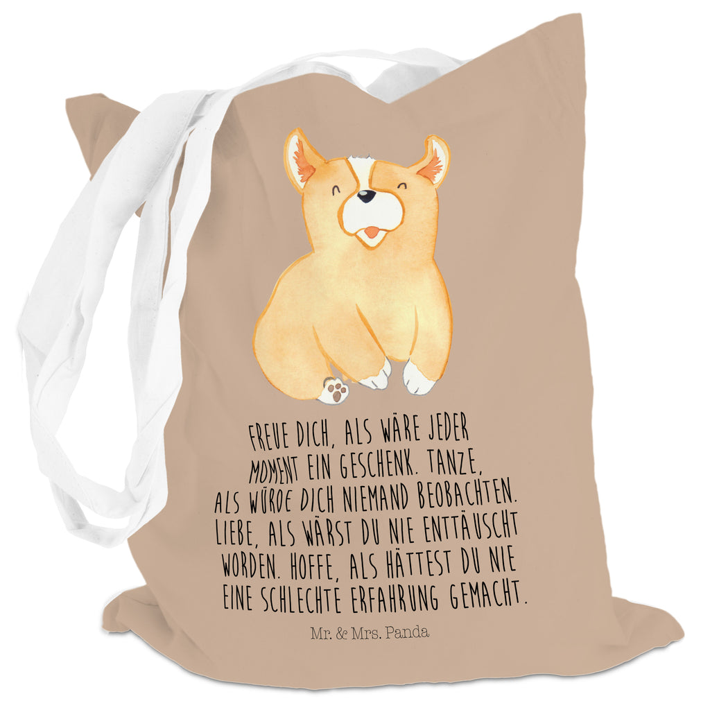 Tragetasche Corgie Beuteltasche, Beutel, Einkaufstasche, Jutebeutel, Stoffbeutel, Hund, Hundemotiv, Haustier, Hunderasse, Tierliebhaber, Hundebesitzer, Sprüche, Corgie, Welsh Corgie Pembroke, britisch, Motivation, Spruch, Hundespruch, Lebensfreude