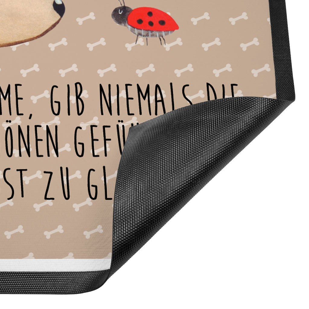 Fußmatte Hund Marienkäfer Hund, Hunde, Hundespruch, Sprüche, Marienkäfer, Mischling, Mischlinghund Türvorleger, Schmutzmatte, Fußabtreter, Matte, Schmutzfänger, Fußabstreifer, Schmutzfangmatte, Türmatte, Motivfußmatte,  Haustürmatte, Vorleger  Hund, Hundemotiv, Haustier, Hunderasse, Tierliebhaber, Hundebesitzer, Sprüche