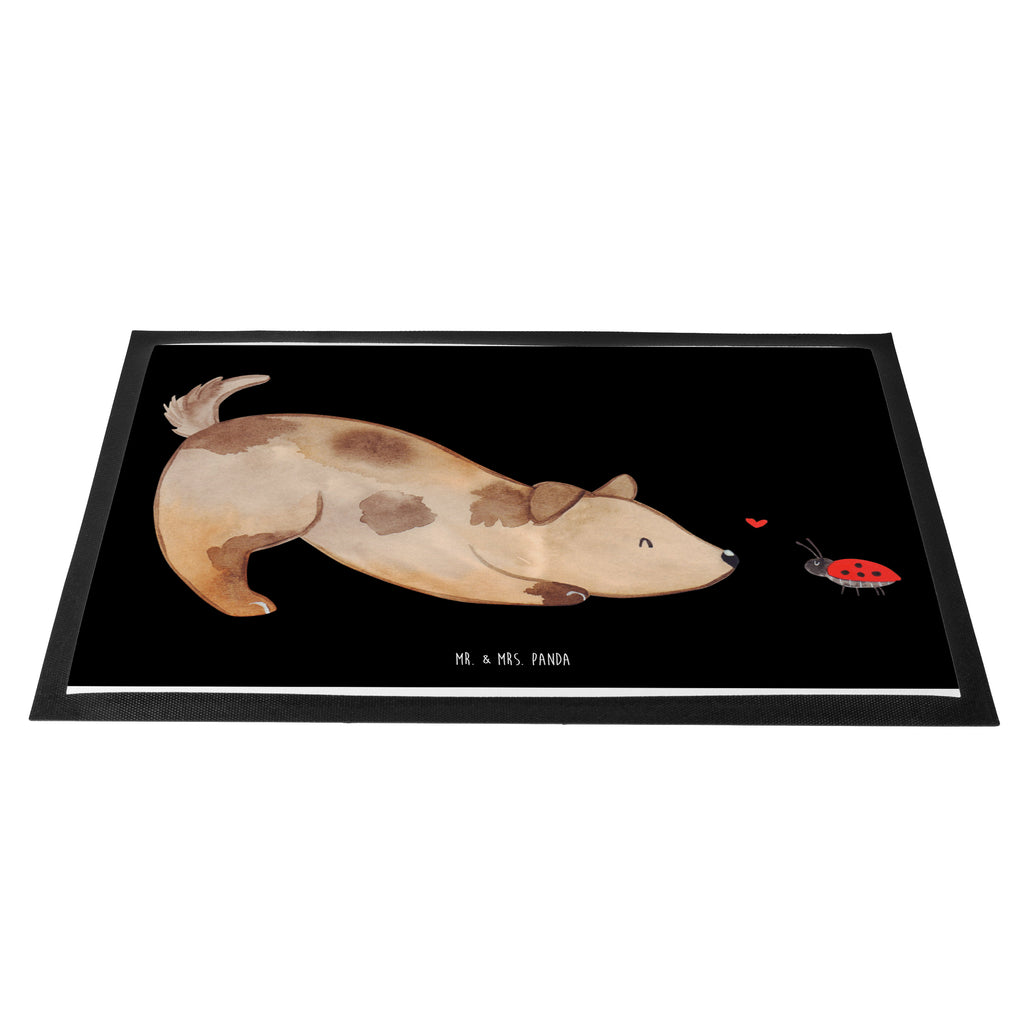 Fußmatte Hund Marienkäfer Hund, Hunde, Hundespruch, Sprüche, Marienkäfer, Mischling, Mischlinghund Türvorleger, Schmutzmatte, Fußabtreter, Matte, Schmutzfänger, Fußabstreifer, Schmutzfangmatte, Türmatte, Motivfußmatte,  Haustürmatte, Vorleger  Hund, Hundemotiv, Haustier, Hunderasse, Tierliebhaber, Hundebesitzer, Sprüche