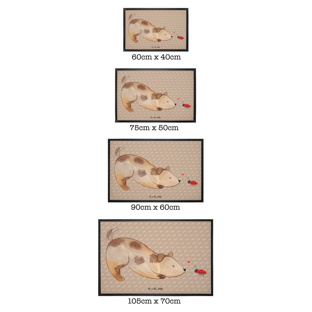 Fußmatte Hund Marienkäfer Hund, Hunde, Hundespruch, Sprüche, Marienkäfer, Mischling, Mischlinghund Türvorleger, Schmutzmatte, Fußabtreter, Matte, Schmutzfänger, Fußabstreifer, Schmutzfangmatte, Türmatte, Motivfußmatte,  Haustürmatte, Vorleger  Hund, Hundemotiv, Haustier, Hunderasse, Tierliebhaber, Hundebesitzer, Sprüche