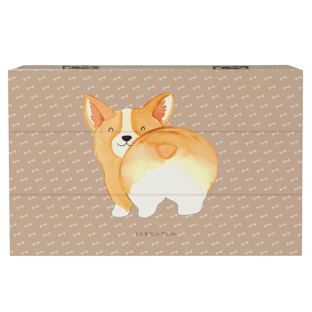 Holzkiste Corgie Po Holzkiste, Kiste, Schatzkiste, Truhe, Schatulle, XXL, Erinnerungsbox, Erinnerungskiste, Dekokiste, Aufbewahrungsbox, Hund, Hundemotiv, Haustier, Hunderasse, Tierliebhaber, Hundebesitzer, Sprüche, Corgie, Hundeliebe, Motivation, Selbstliebe, Spruch