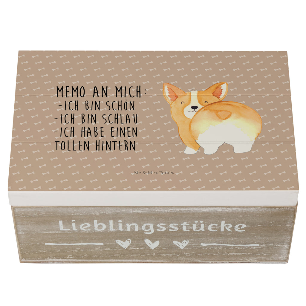 Holzkiste Corgie Po Holzkiste, Kiste, Schatzkiste, Truhe, Schatulle, XXL, Erinnerungsbox, Erinnerungskiste, Dekokiste, Aufbewahrungsbox, Hund, Hundemotiv, Haustier, Hunderasse, Tierliebhaber, Hundebesitzer, Sprüche, Corgie, Hundeliebe, Motivation, Selbstliebe, Spruch